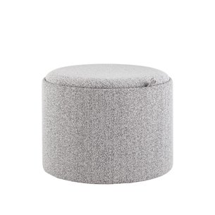 Пуф с ящиком Хюгге L букле серый