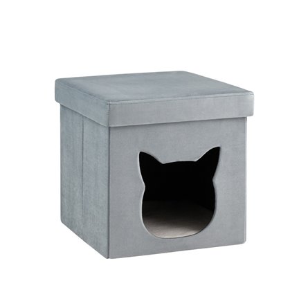 Пуф складной с ящиком Store Pet бирюзовый