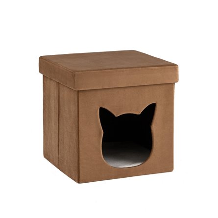 Пуф складной с ящиком Store Pet коричневый