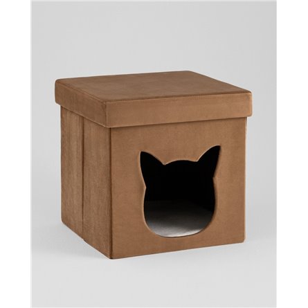 Пуф|Stool Group|Store Pet коричневый складной с ящиком