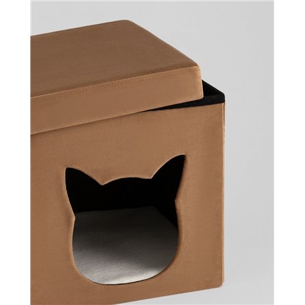 Пуф|Stool Group|Store Pet коричневый складной с ящиком