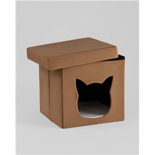 Пуф|Stool Group|Store Pet коричневый складной с ящиком