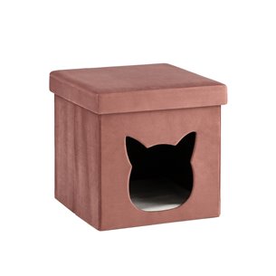 Пуф складной с ящиком Store Pet розовый