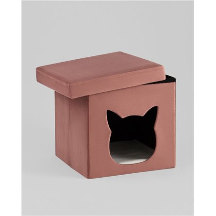 Пуф|Stool Group|Store Pet розовый складной с ящиком