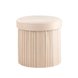 Пуф складной с ящиком Store Round бежевый