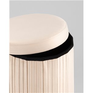 Пуф|Stool Group|Store Round бежевый складной с ящиком
