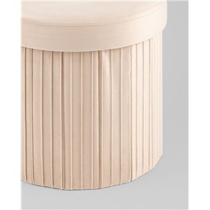 Пуф|Stool Group|Store Round бежевый складной с ящиком