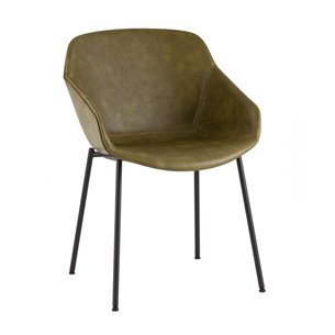 Стул Ashby экокожа зелёный