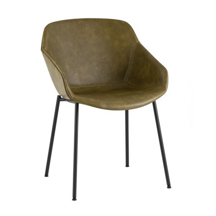 Стул Ashby экокожа зелёный