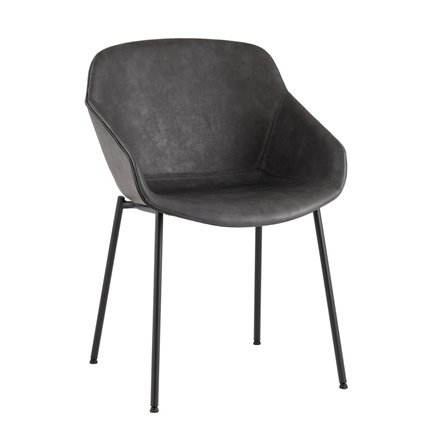 Стул Ashby экокожа серый