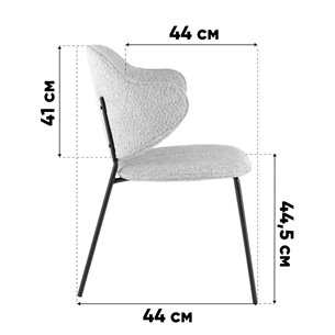 Стул|Stool Group|Bellamy букле светло-серый