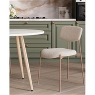 Стул|Stool Group|Doe без подлокотников светло-бежевый бежевые ножки