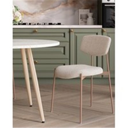 Стул|Stool Group|Doe без подлокотников светло-бежевый бежевые ножки