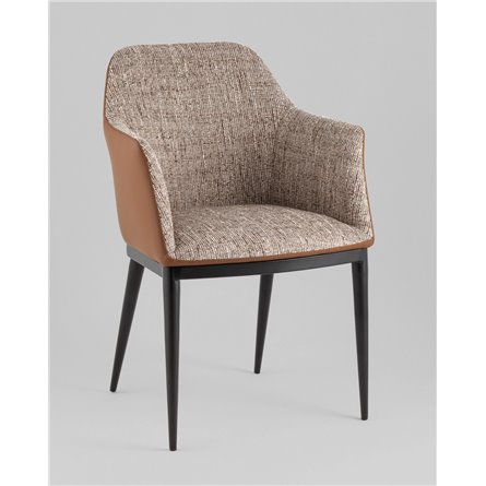 Стул обеденный|Stool Group|Itan коричневый с коричневой экокожей