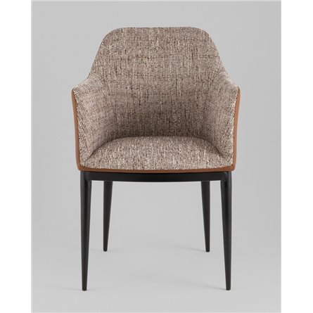 Стул обеденный|Stool Group|Itan коричневый с коричневой экокожей