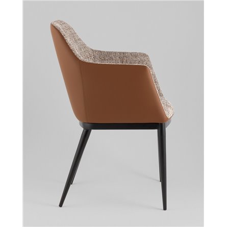 Стул обеденный|Stool Group|Itan коричневый с коричневой экокожей