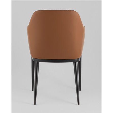 Стул обеденный|Stool Group|Itan коричневый с коричневой экокожей