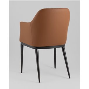 Стул обеденный|Stool Group|Itan коричневый с коричневой экокожей