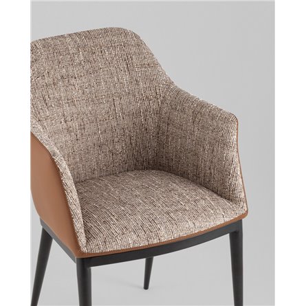 Стул обеденный|Stool Group|Itan коричневый с коричневой экокожей