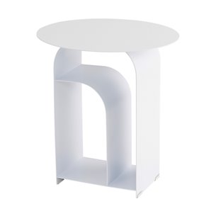 Журнальный столик Arwel металл белый