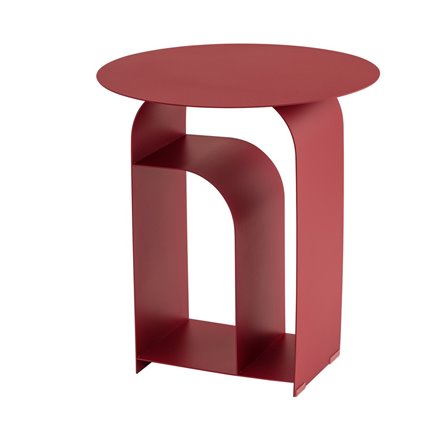 Журнальный столик Arwel металл бордовый