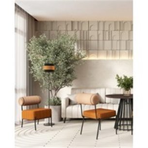 Кресло|Stool Group|Ponpoun бежевый терракотовый