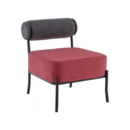 Кресло Ponpoun тёмно-серый бордо