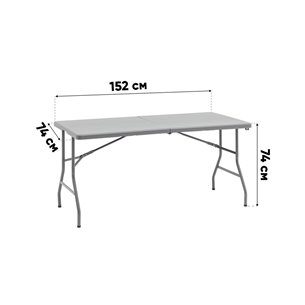 Стол|Stool Group|складной 152*74*74 серый