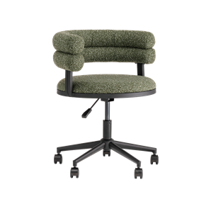 Стул офисный Ponty зелёный чёрные ножки