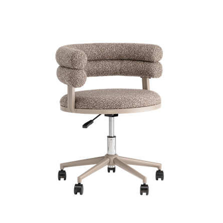 Стул офисный Ponty светло-коричневый бежевые ножки