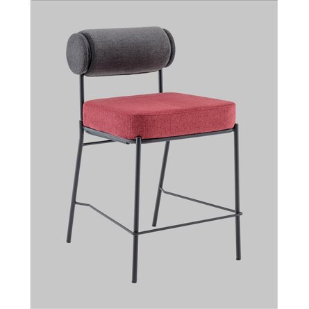 Стул полубарный|Stool Group|Ponpoun тёмно-серый бордо