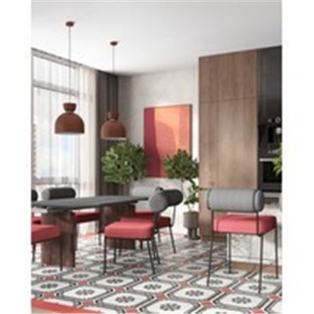 Стул полубарный|Stool Group|Ponpoun тёмно-серый бордо