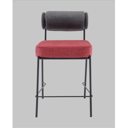 Стул полубарный|Stool Group|Ponpoun тёмно-серый бордо