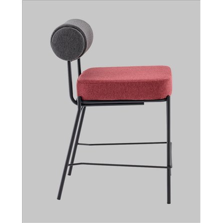 Стул полубарный|Stool Group|Ponpoun тёмно-серый бордо