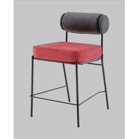 Стул полубарный|Stool Group|Ponpoun тёмно-серый бордо