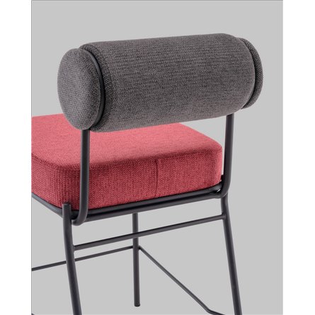 Стул полубарный|Stool Group|Ponpoun тёмно-серый бордо