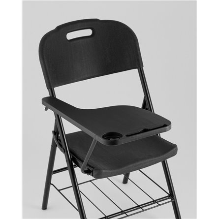 Стулья складные|Stool Group|банкетный со столиком и полкой черный