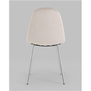 Стул|Stool Group|Валенсия SN велюр бежевый хромированные ножки