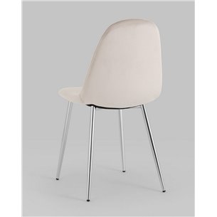 Стул|Stool Group|Валенсия SN велюр бежевый хромированные ножки