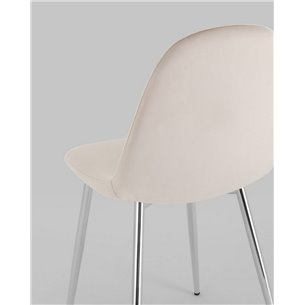 Стул|Stool Group|Валенсия SN велюр бежевый хромированные ножки