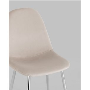 Стул|Stool Group|Валенсия SN велюр бежевый хромированные ножки