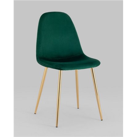 велюр зеленый золотые ножки