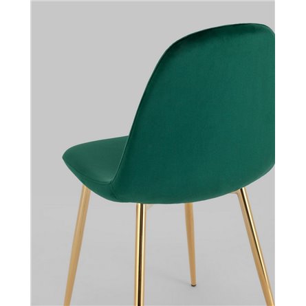 Стул|Stool Group|Валенсия SN, велюр зеленый золотые ножки