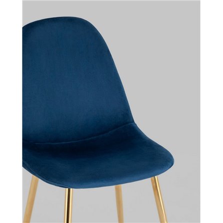 Стул|Stool Group|Валенсия SN велюр темно-синий золотые ножки