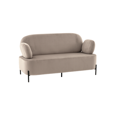 Диван Кэнди велюр светло-серый