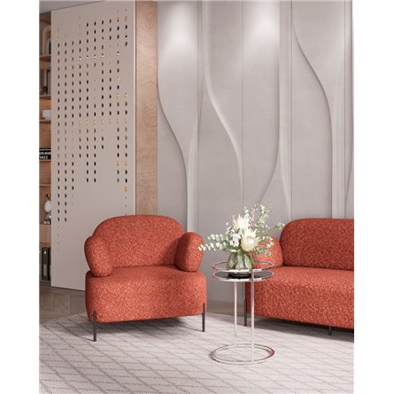 Кресло|Stool Group|Кэнди ткань букле коралловый