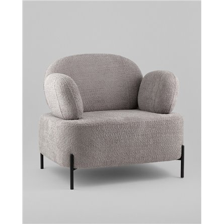 Кресло|Stool Group|Кэнди ткань букле светло-серый