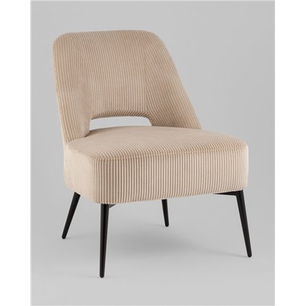 Кресло|Stool Group|Бостон велюр рельефный бежевый