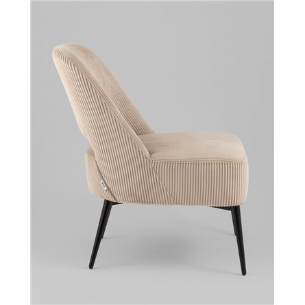 Кресло|Stool Group|Бостон велюр рельефный бежевый