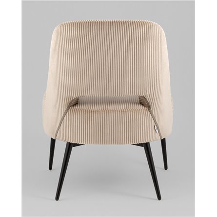 Кресло|Stool Group|Бостон велюр рельефный бежевый